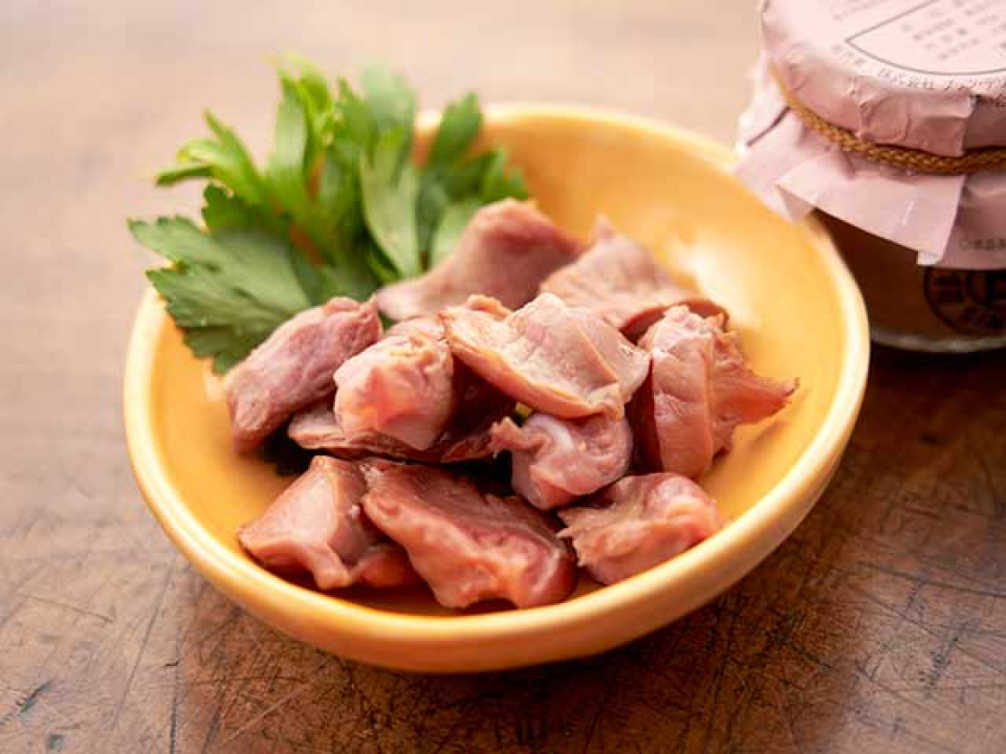 おつまみ砂肝スモークゆず七味つき〈55.2g(固形量55g+七味唐辛子0.2g)〉_商品紹介1